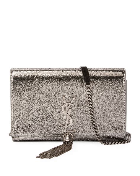 Saint Laurent Kate Monogram YSL Small Metallic 